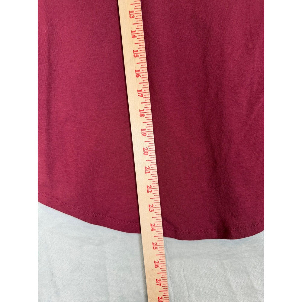 Maeve Anthropologie Long Sleeve Top Womens Large Maroon Pink Crew Neck Pullover - Picture 5 of 9